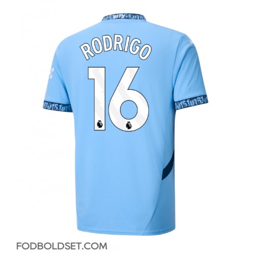 Manchester City Rodri Hernandez #16 Hjemmebanetrøje 2024-25 Kortærmet